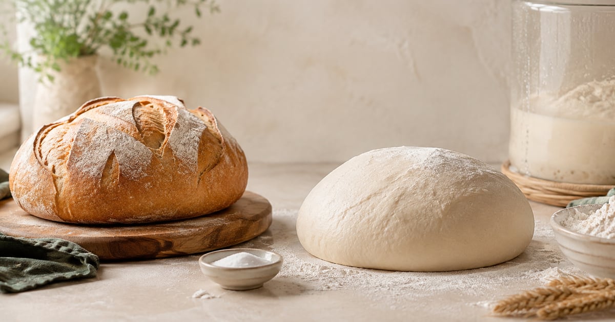 Bread dough, flour and fermentation ingredients used to explain E920 L-cysteine
